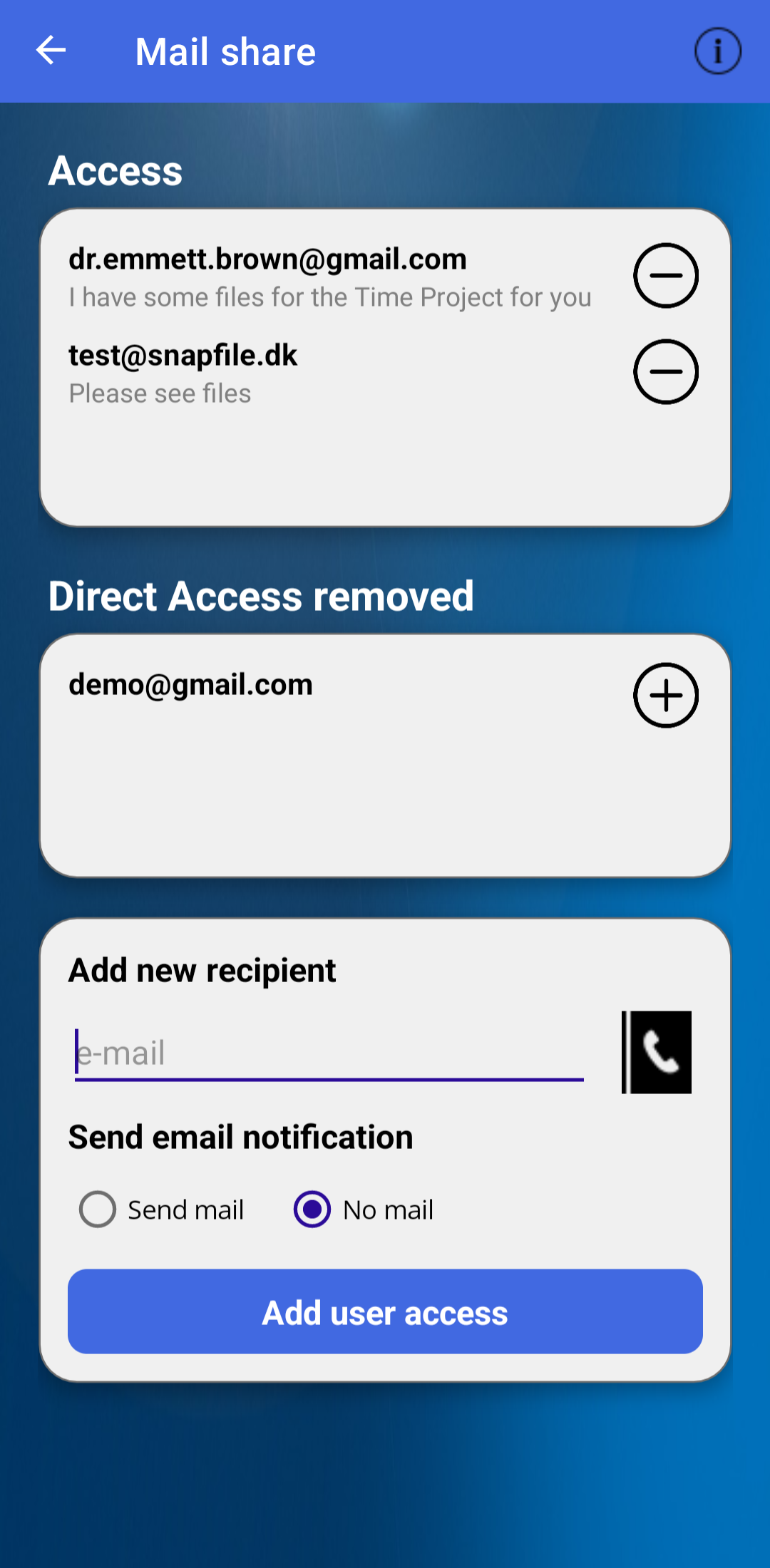 Mail Sharing