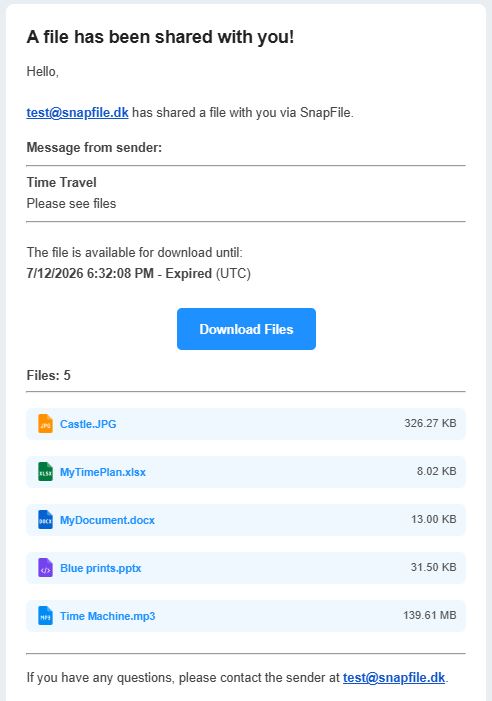 Account page